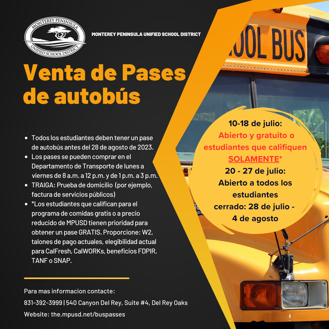 Bus Passes Spanish